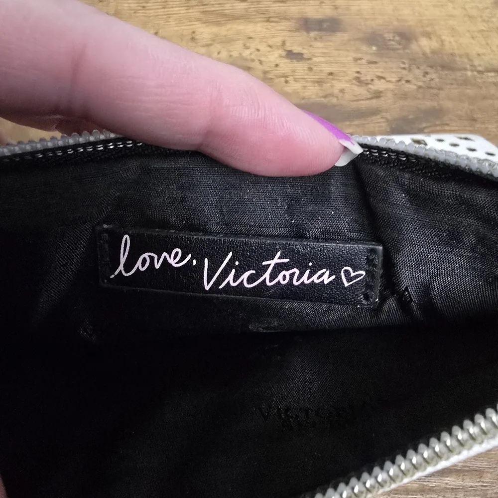Victoria's Secret White Clutch Bag Or Make Up Bag